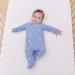 aden + anais Baby Comfort Knit Footie - Long Sleeve Infant Onesie 0-3 Months Blue Moon - Buy Online on GoSupps.com