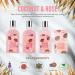 Coconut Spa Gift Basket for Women - Teen Bath Kit 8Pcs - Beautiful Birthday Gift for Her with Bubble Bath, Reed Diffuser Oil, Rose Soap Flower - Buy Online on GoSupps.com