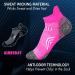 Aimerday Athletic Ankle Women's Compression Socks 5-Pack - Low Cut Performance Soft Tab Socks for Running and Sports - Cushioned and Cozy Garden Socks - Buy Online on GoSupps.com