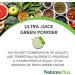 NaturesPlus Ultra Juice Green Powder - Organic Superfoods with Probiotics, Herbs, Spirulina, Chlorella, Chlorophyll - 300g Gluten Free Powder - Buy Online on GoSupps.com