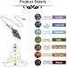 CrystalTears Chakra Crystal Pendulum Hexagonal Reiki Healing Crystal Points Gemstone Dowsing Pendulum for Divination Scrying Wicca Crystal Therapy - Buy Online on GoSupps.com