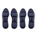 CB 2-Pairs 5D Sponge Comfort Insoles Shoe Inserts Liners Cushion Breathable Absorption Arch Pain Barefoot Support Heel Pain Relief  L-for Women 9-11.5  Men 7.5-10.5  Dark Blue Large-2-pairs Dark Blue
