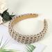VOCOSTE Tweed Padded Headband Fashion Hairband Knitted Check Pattern White - Buy Online on GoSupps.com