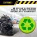 UltraSac 891454 Contractor Trash Bags - 50 Pack with Ties - Heavy Duty 3 MIL Thick - 39 x 32 - 33 Gallon Black Version - Ideal for Industrial, Commercial, and Construction Use - Buy Online on GoSupps.com