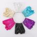 BYONEME Girls Dance Gymnastics Shorts Set - Rose/Black/Silver Glitter, 3pcs, Size 7-8 Years - Buy Online on GoSupps.com