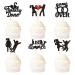 Ercadio 24 Pack Divorce Cupcake Toppers Black Glitter Finally Done Just Divorced Cupcake Picks Divorce Cupcake Picks for Break Up Theme Bachelor Freedom Party Cake Decoration Supplies