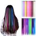30 Pieces Colorful Clip-In Synthetic Hair Extensions | 21.6 Inch Heat-Resistant Multi-Color Party Highlights - Buy Online on GoSupps.com