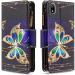Miagon 9 Card Slots Leather Case for Huawei Y5 2019 - Colorful Zipper Flip Wallet PU Leather Protective Cover with Diamond Butterfly Design - Buy Online on GoSupps.com