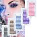 Colored Cluster Lashes 100pcs D Curl 14mm DIY Eyelash Extensions - Matte Dark Professional Silk Lashes - 1 Count - Buy Online on GoSupps.com