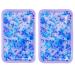 Hot and Cold Gel Bead Ice Pack (2-Pack) by FOMI Care | Lavender Scented | Reusable Cold Wrap Cold Compress & Heating Pad | Freezable Microwavable | Fabric Backing (7.5 x 4.5 )