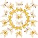 24 Pieces Butterfly Shaped Hair Clips Metal Butterfly Hollow Hair Pins Metallic Butterfly Barrettes Hair Accessories for Girls and Women  Gold