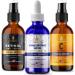 Pack of 3 Vitamin C & Hyaluronic Acid & Retinol Serums Natural Skin Care Facial Treatment Neck & Chest Anti-Aging Serum Fights Pigmentation Fine Lines and Wrinkles