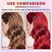AIUEO Temporary Hair Color Spray Temporary Hair Dye 1-Day Washable Hair Color Spray Red Hair Spray for Christmas Party Halloween Cosplay-Fired Red 120 ml - Buy Online on GoSupps.com