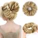 Vlasy Messy Bun Hair Piece for Women Curly Wavy Hair Scrunchies Bun Extensions Hairpieces Synthetic Hair Chignons Accessories Updo for Girls(F16/613# 60g) 60g F16/613#