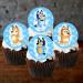 24 Bluey Cupcake Toppers Theme #1 Edible Bluey Cake Topper Bluey Birthday Decorations Blue Family Edible Cake Topper Puppy Cake Decorations Blue y Party Decorations - Buy Online on GoSupps.com