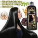 RUNBEN 3 in 1 Black Hair Dye Shampoo - Herbal Gray Hair Coverage for Women & Men Natural Plant Formula - 500ML - Buy Online on GoSupps.com