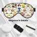 Japanese Mushroom Print Eye Mask | Soft Light-Blocking Unisex Sleeping Mask | International Shipping - Buy Online on GoSupps.com