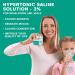 Base Labs 3% Hypertonic Saline Solution for Nebulizer Machine - 25 Vials, 5ml Unit Dose l Kids & Adults | Respiratory Relief & Nasal Hygiene | Clears Lungs & Congestion - Buy Online on GoSupps.com