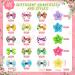 100Pcs/50Pairs Floral Dog Bows for Spring & Summer | Easter Dog Grooming Accessories for Puppy/Cat| Holiday Pet Hair Bands - Buy Online on GoSupps.com