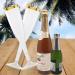 48 Gold Glitter Disposable Champagne Flutes - Ideal for Wedding Toasting and Parties - Buy Online on GoSupps.com
