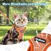 Petbonus Adjustable Cat Dishes & Harness Set - Breathable Soft Cat Bowls with Reflective Strips for Kittens - Small Size (Orange) - Buy Online on GoSupps.com