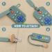 Pacifier Clip Holder + TV Remote Teether Chew Toy for Toddlers - BPA Free, Black - Buy Online on GoSupps.com