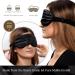 SilkSleek 22 Momme Pure Mulberry Silk Eye Mask for Sleeping | 100% Silk Filled | Super Soft & Comfortable | Blackout Sleep Mask | Travel Essential in Gift Box - Black - Buy Online on GoSupps.com