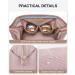 BAGSMART Travel Makeup Bag Organizer Case for Women - Pink - Buy Online on GoSupps.com