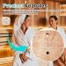 2 in 1 Sauna Thermometer Hygrometer - Precise Temperature & Humidity Measurement with Rotating Hourglass Design - Buy Online on GoSupps.com