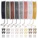 PP OPOUNT 80 Feet Necklace Chains Roll, 8 Colors Jewelry Making Chains 2 mm Metal Chains with Open Jump Rings and Lobster Clasps for Jewelry Making DIY Necklace Bracelet Anklet 8 Color 80 Feet Cable Chain