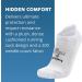 Hidden Comfort No-show Running Socks (4 Pairs) - Men and Women, White, Black, Charcoal, Gray, Medium - Buy Online on GoSupps.com