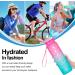 ELYPHINE 32oz Motivational Water Bottle with Straw, Time Marker, Leakproof Design - BPA Free Tritan Material for Fitness and Sports - Eglantine - Buy Online on GoSupps.com