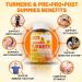 Sugar Free Turmeric Curcumin Gummies 550mg with Ginger & Black Pepper | 95% Curcuminoids for Joint & Immune Support | Vegan 60Ct - Buy Online on GoSupps.com
