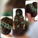 SHREEMEE Women Attractive Royal Look Artificial Rose Flower Bridal Wedding Hair Accessories/Hair Pins/Juda Pins for Women and Girls- Torquoise - Buy Online on GoSupps.com