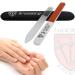 3 Swords Germany Clear Double Sided Glass Nail File for Women & Girls - Includes Nail Buffer & Travel Case - Ideal for Natural and Artificial Nails - Glass File (1 Pc.) - Buy Online on GoSupps.com