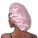 SENGTERM Satin Night Cap for Women Elastic Wide Band Nightcap for Long & Curly Hair (Large Pink) Best Sleep Cap for Hair Protection - Buy Online on GoSupps.com