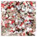 NIANTU108 50g Polymer Clay Sprinkles Mixed Rhinestone Pearls Sequins Crafts Nail Shaker Card Decoration DIY Crystal Mud Filler Accessories Gift (Color : Christmas Mix)