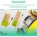 Traveling Panda Bamboo Toothbrushes Kit with Mint Toothpaste Tablets - 5 Piece Set - Buy Online on GoSupps.com