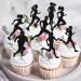 24 Pack Running Cupcake Toppers Black Glitter Sports Fitness Cupcake Picks for Running Theme Boys Girl Kids Birthday Party Cupcake Decorations Supplies - Buy Online on GoSupps.com