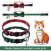 LLHK 4 Pack Christmas Cat Collars with Bow Tie and Bell | Adjustable for Girl Boy Cats | Breakaway Kitten Collar | Pet Supplies for Kitty Kitten Adult Cats - Buy Online on GoSupps.com