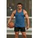 COOFANDY Men's 3 Pack Y-Back Gym Tank Tops - Sleeveless Fitness Bodybuilding Shirts (Black/Blue/Dark Grey, Medium) - Buy Online on GoSupps.com
