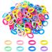 Hanyousheng 200 Pcs Baby Hair Bands Baby Hair Bobbles Candy Color Toddler Hair Bands Multicolor Toddler Hair Bobbles Seamless Elastic Hair Bands for Baby Girls Kids Toddlers 8 colors