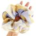 BETITETO Flower Chiffon Jumbo Scrunchies for Curly Hair - Pack of 4 | Abstract Pattern | Elastic Hair Ties for Women and Girls - Buy Online on GoSupps.com