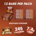 Battle Bites Pumpkin Spice High Protein Bars 12 x 62g - 21g Protein, 7.4g Fiber, 245 Calories - Made in UK, Non-GMO, Low Sugar, High Fiber - 12 Count Pack - Buy Online on GoSupps.com