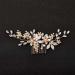 SWEETV Wedding Hair Comb Clip for Brides Hair Accessories Gold Bridal Hair Pieces Wedding Hair Accessories for Brides Women