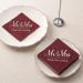 Crisky Wedding Napkins Mr Mrs Burgundy Silver Cocktail Beverage Dessert Disposable Napkins for Wedding Shower Engagement Party Decorations  Wedding Table Decor  100 Pcs  3-Ply BurgundySilver - Buy Online on GoSupps.com