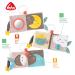 Fehn Soft Picture Book Bruno | Baby Feeling Book with Animal Motifs | Fabric Hanging Toy for Strollers | Ideal for Babies 0+ Months - Buy Online on GoSupps.com
