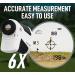 High-Precision Laser Golf Rangefinder with Slope, Flagpole Lock, and Vibration - 6X 650 Disc for Golfing, Hunting, and Target Shooting - White Focus - Buy Online on GoSupps.com