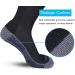 APTYID Men's Moisture Control Cushioned Crew Work Boot Socks - 6 Pairs, Size 9-12, Black - Buy Online on GoSupps.com