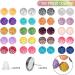 200 Pieces 20 Colors Druzy Resin Cabochons with Silver Stud Earrings for DIY Jewelry Making - Buy Online on GoSupps.com